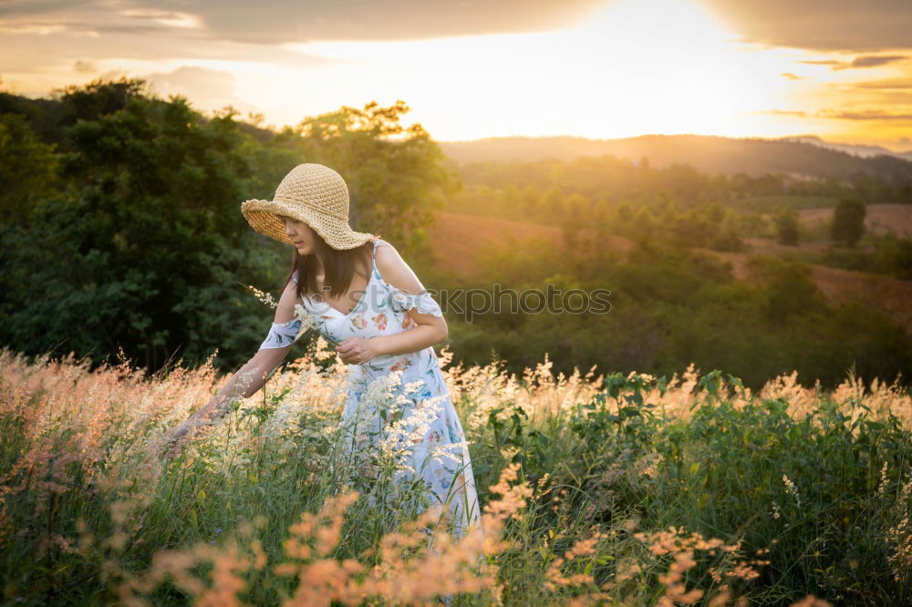 Similar – Image, Stock Photo Blonde woman dancing outdoors