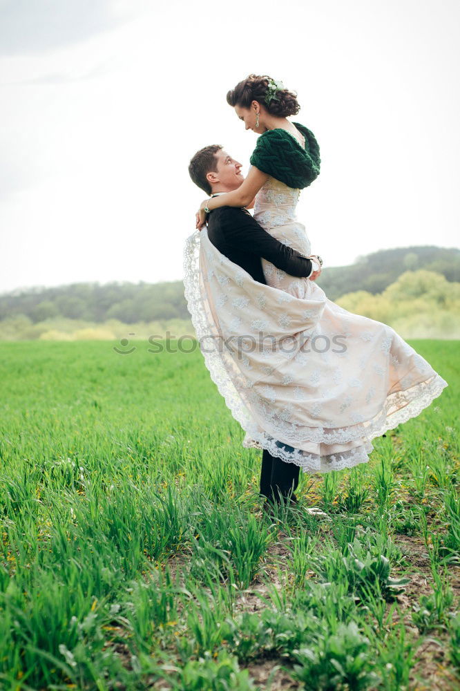 Similar – happy lovers on Holiday in the alps mountains