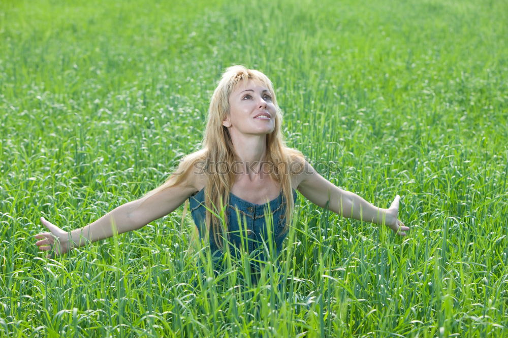 Image, Stock Photo in the cornfield