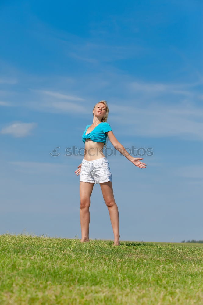 Similar – athletic woman resting