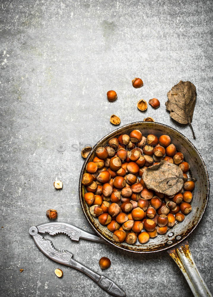 Similar – Image, Stock Photo hazelnut nuts in a brown wooden bowl