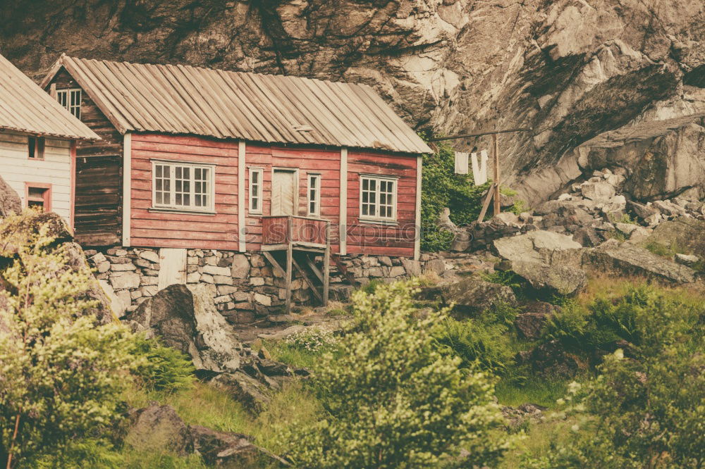 Image, Stock Photo house and courtyard