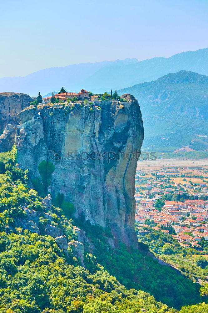 Similar – Image, Stock Photo Meteora in Greece. Meteora is the monasteries