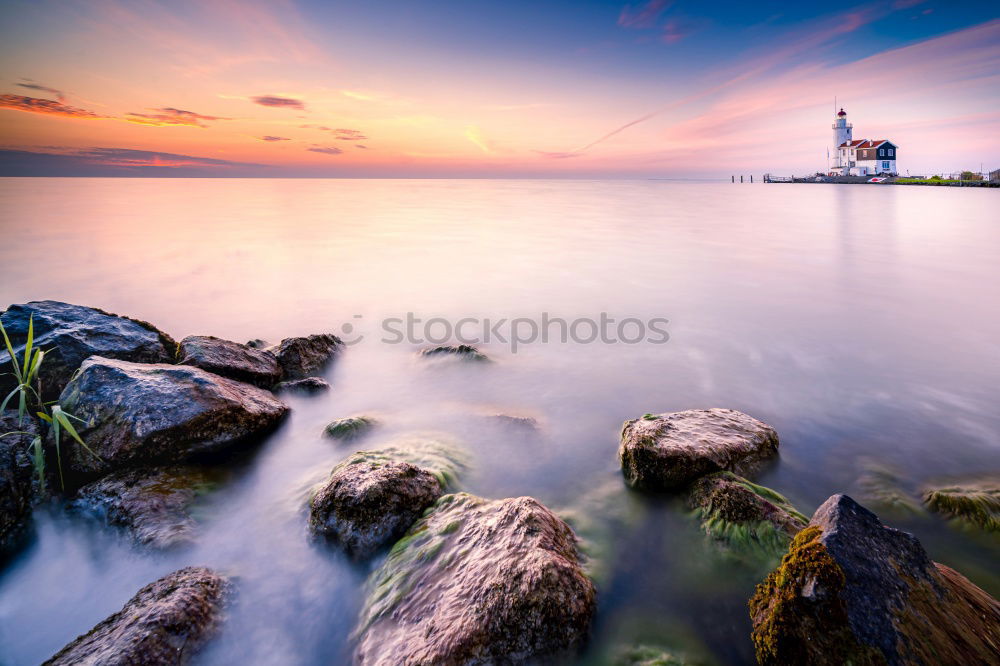 Similar – Westerhever lighthouse at sunset