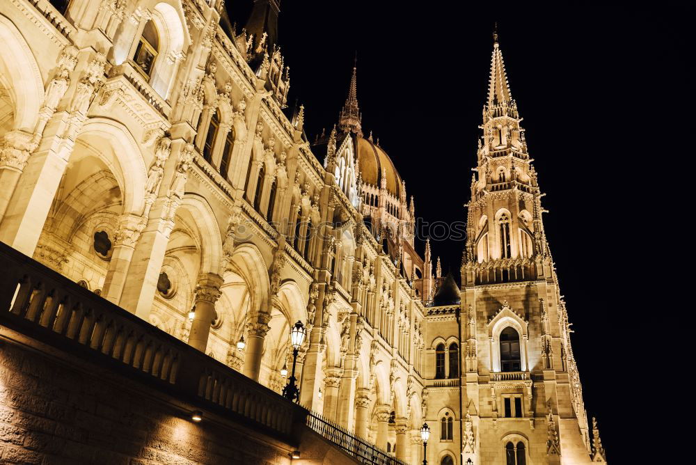 Similar – Image, Stock Photo Fisherman’s Bastion Hungary Budapest at night