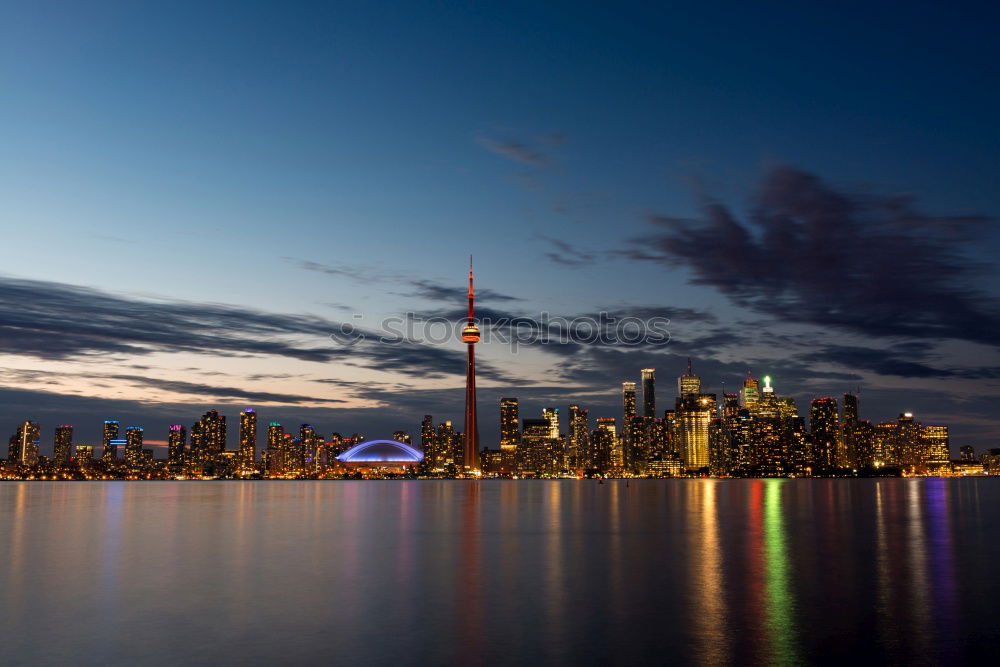 Similar – Skyline with freighter