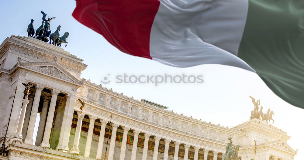 Similar – Image, Stock Photo Flag of Europe and Italy in a hug