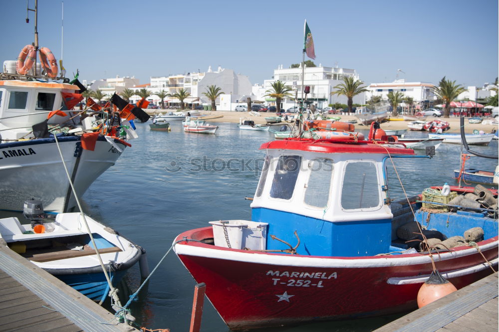 Similar – Image, Stock Photo View of the harbour of Klintholm Havn in Denmark