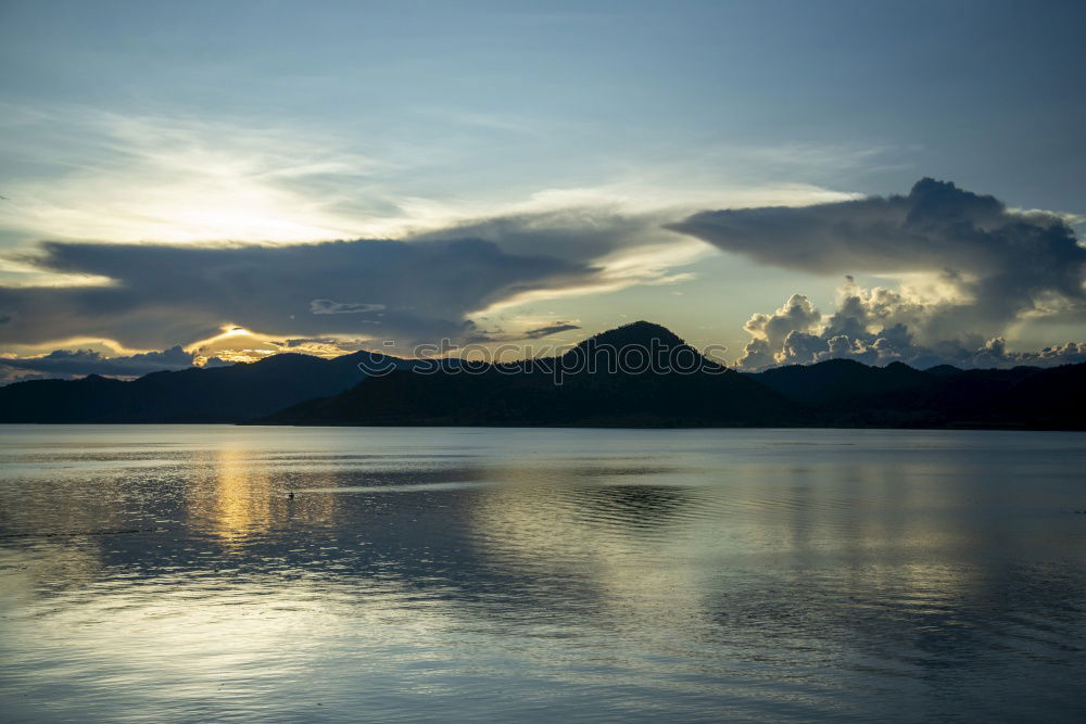 Similar – Morning greetings at the lake