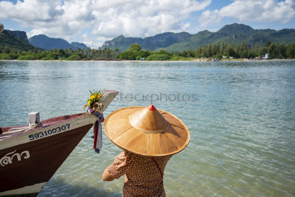Similar – Image, Stock Photo A sun hat is an advantage