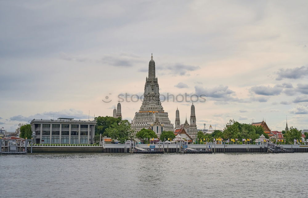 Similar – Image, Stock Photo View over the Warnow to Rostock.