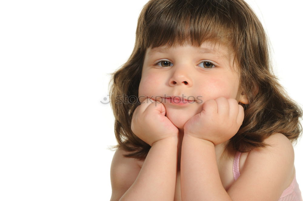 Similar – Image, Stock Photo Sad Feminine Child Girl