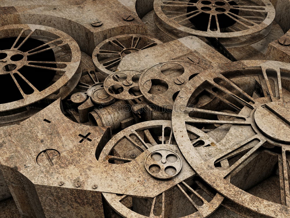 Similar – Image, Stock Photo Gears of a construction machine.