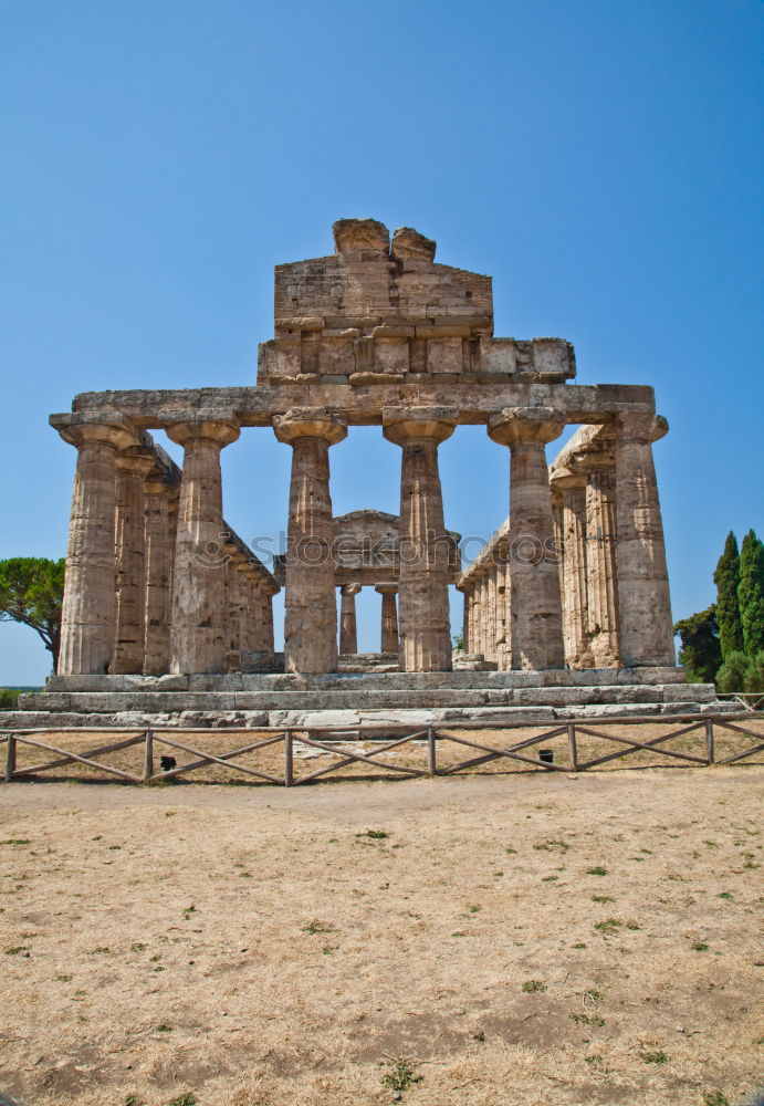 Similar – Image, Stock Photo Ancient Greek temple in Selinunte, Sicily, Italy. Detail view.