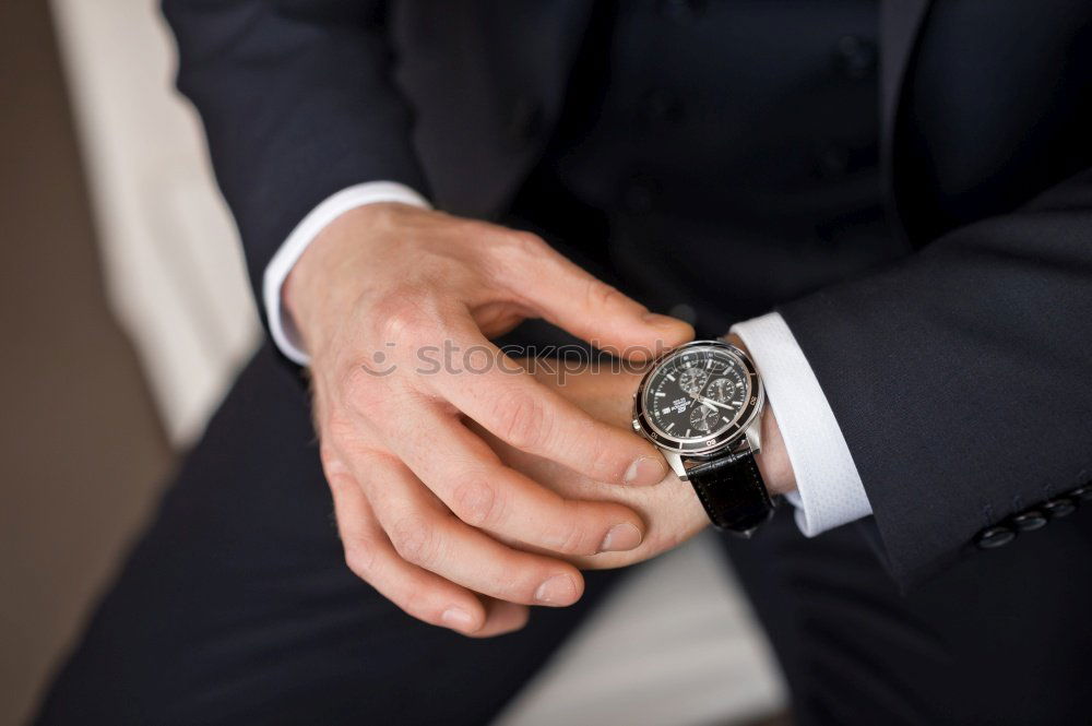 Similar – Image, Stock Photo manager in suit with pocket watch