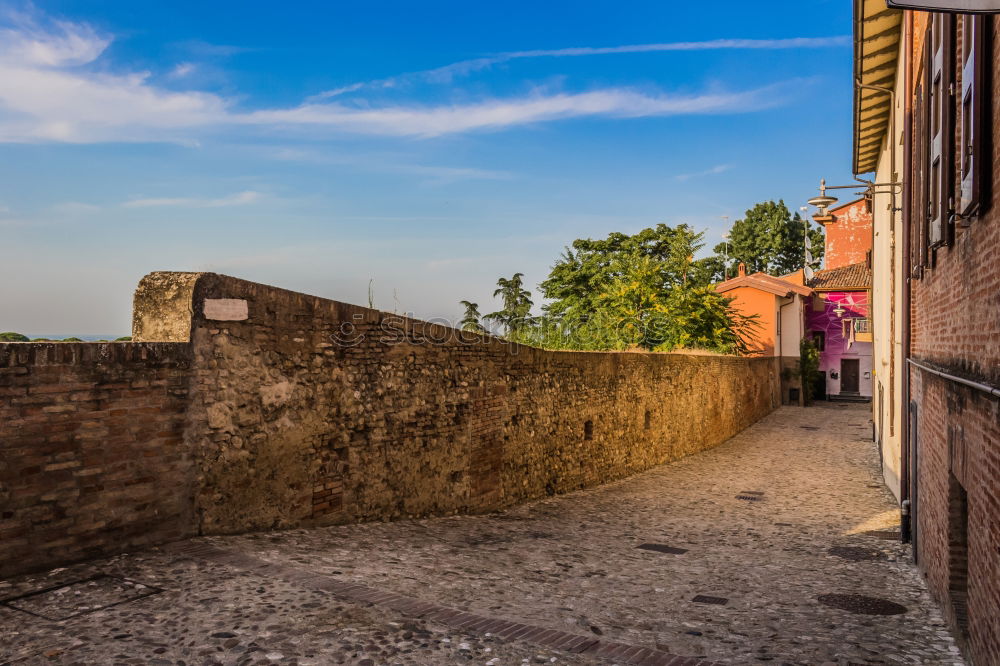 Similar – Image, Stock Photo Small alley in Montpellier, France