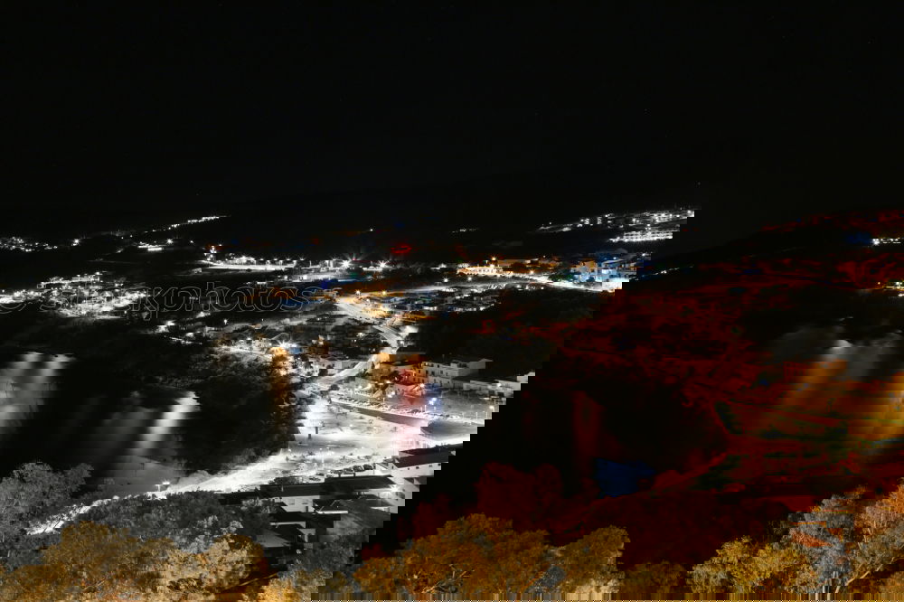 Image, Stock Photo Manarola by night Village