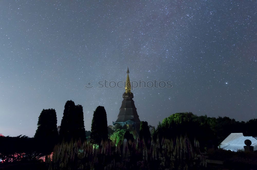 Similar – Image, Stock Photo silent night… Town