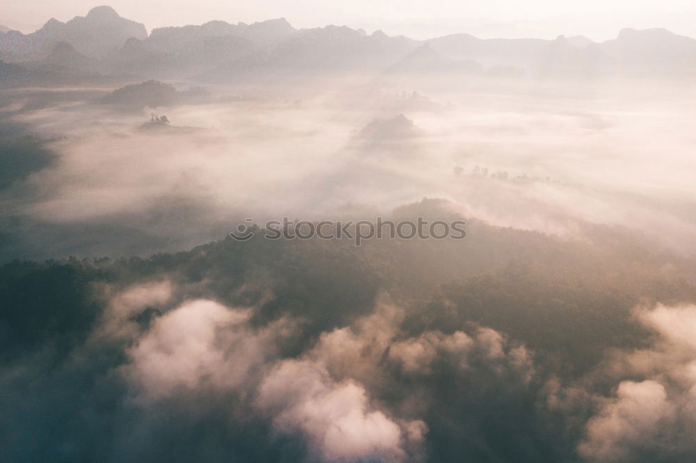 Similar – Image, Stock Photo Snowy mountain with forest