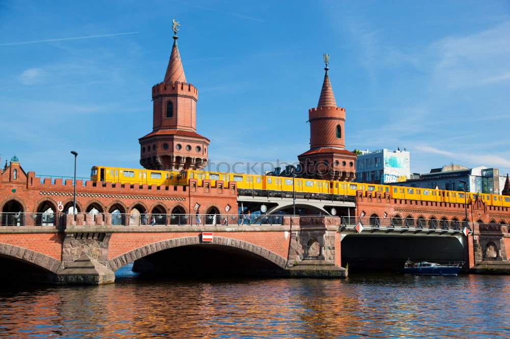 Similar – Image, Stock Photo View of the Oberbaumbrücke with television tower