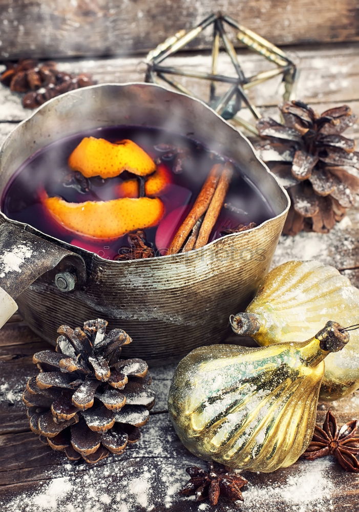 Similar – Image, Stock Photo Herbs sage tea on pile of books and old scissors