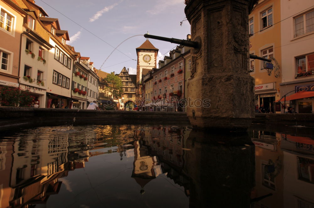 Image, Stock Photo Annecy by night, France