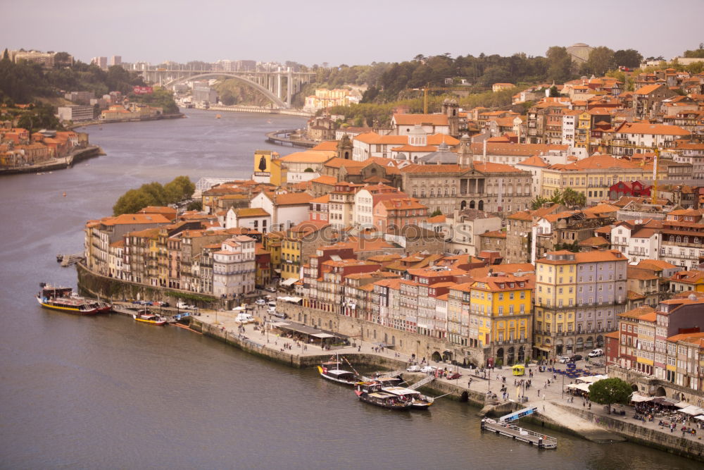 Similar – Image, Stock Photo Panorama of Porto and the Duoro at sunset