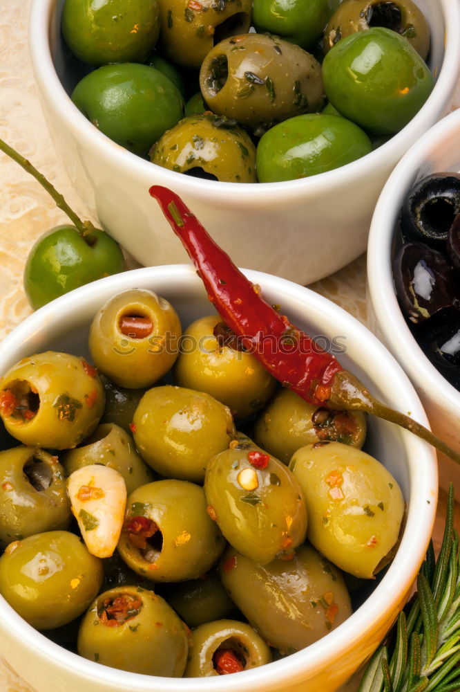 Similar – Olives with chillies and garlic