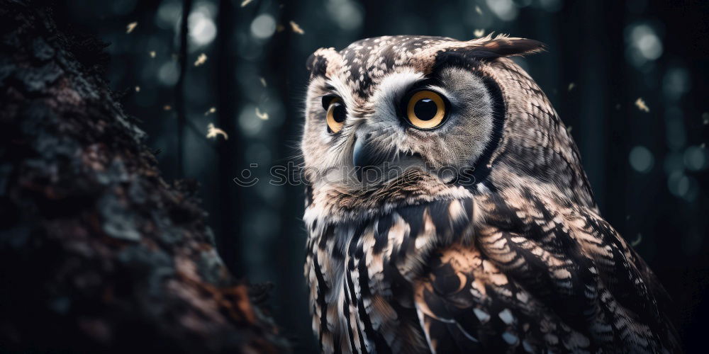 Similar – Image, Stock Photo vigilant Owl birds