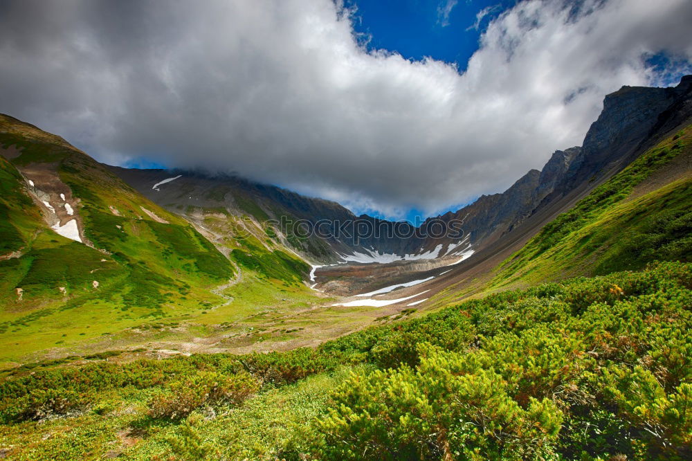 Image, Stock Photo View over the valley