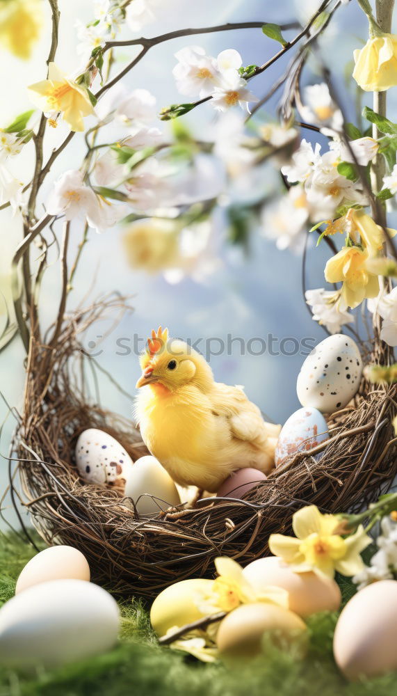 Image, Stock Photo Off to the nest Easter