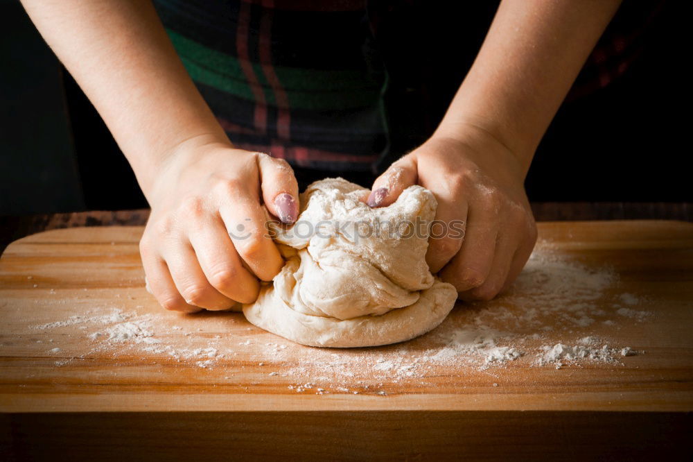 Similar – baked bread in half Bread