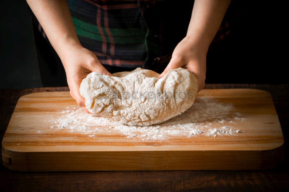 Similar – baked bread in half Bread