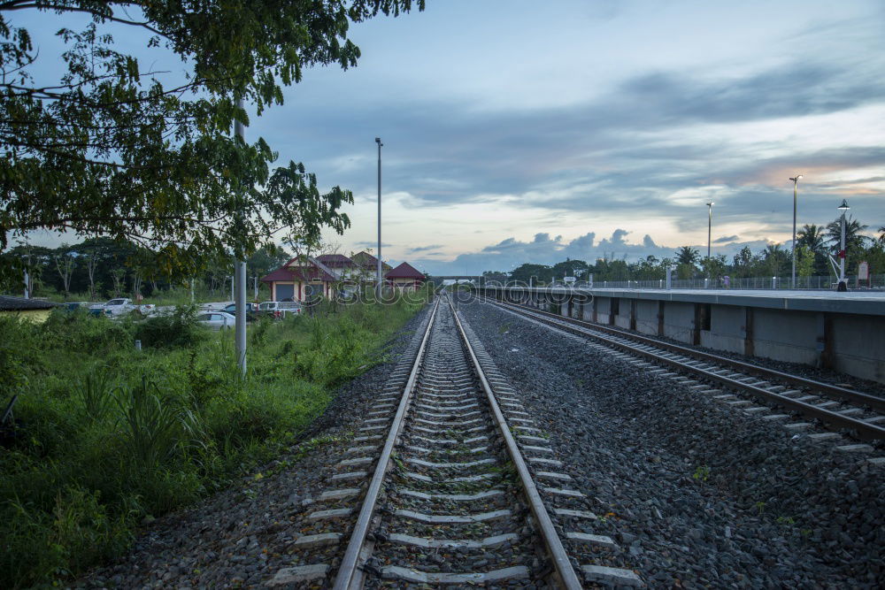 Similar – lonely station Loneliness