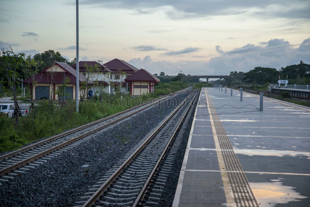 Similar – lonely station Loneliness