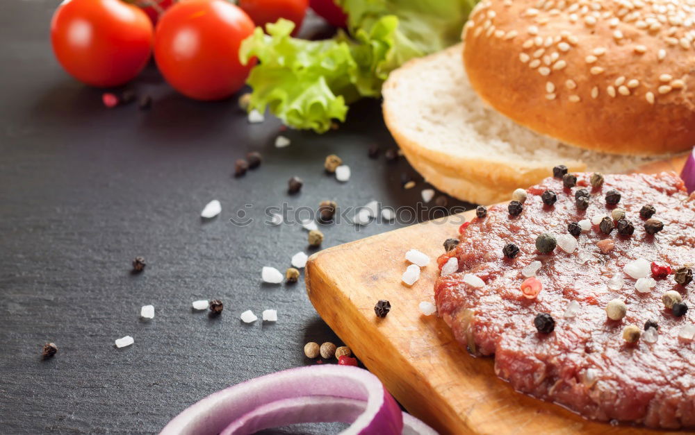 Similar – Image, Stock Photo burger time Food Meat