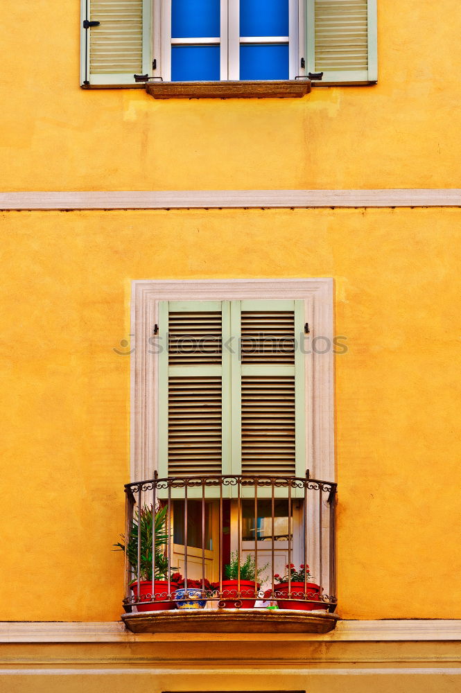 Image, Stock Photo Yellow house with window