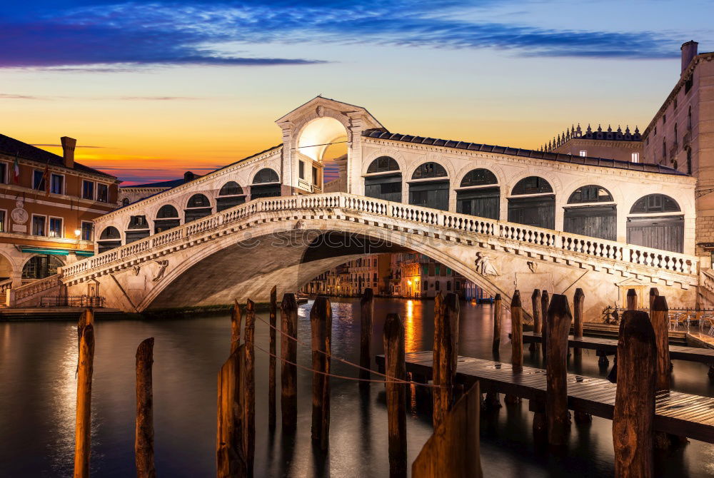 Similar – Image, Stock Photo Rialto at night Tourism