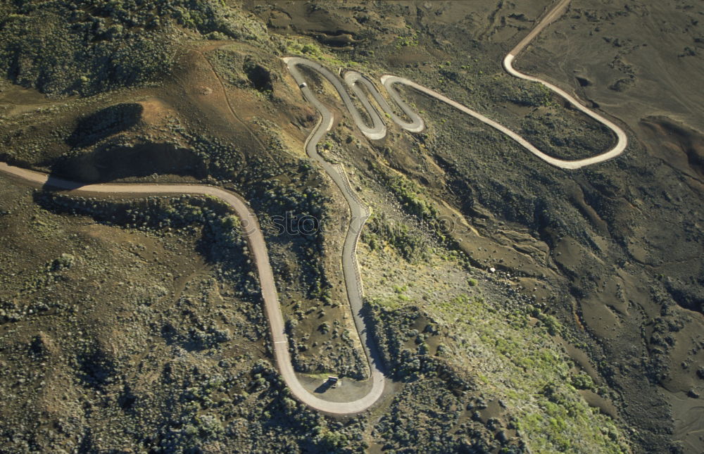 Similar – Image, Stock Photo Curvy road in mountains, Trollstigen, Norway