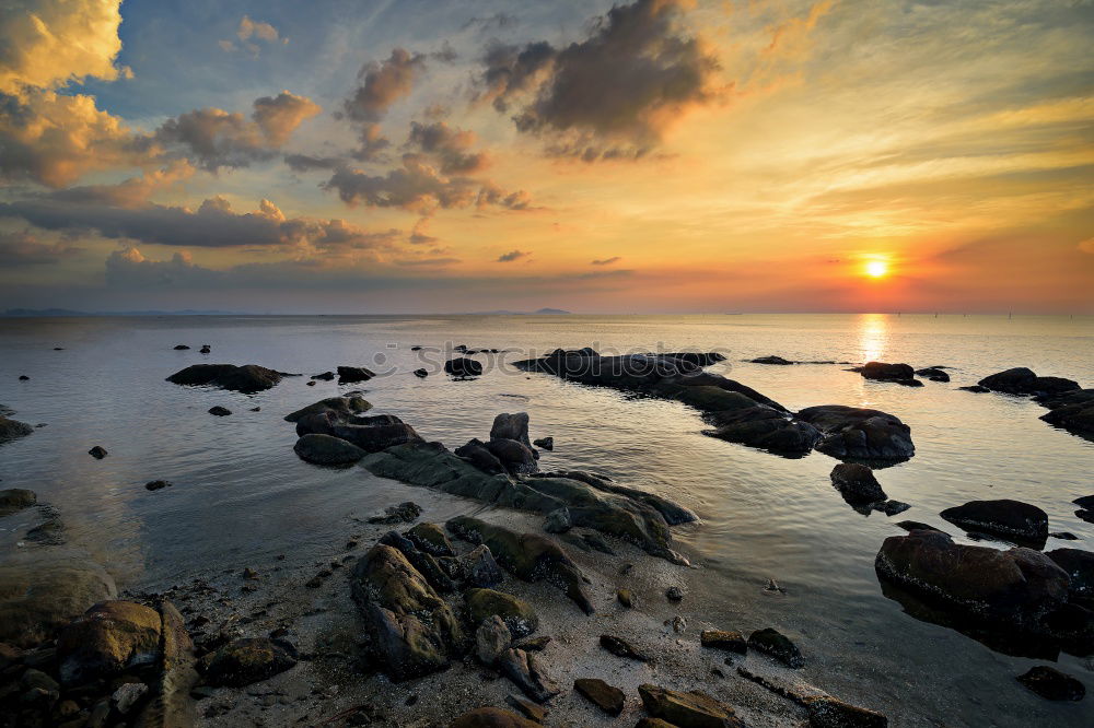 Foto Bild Sonnenuntergang am Strand II