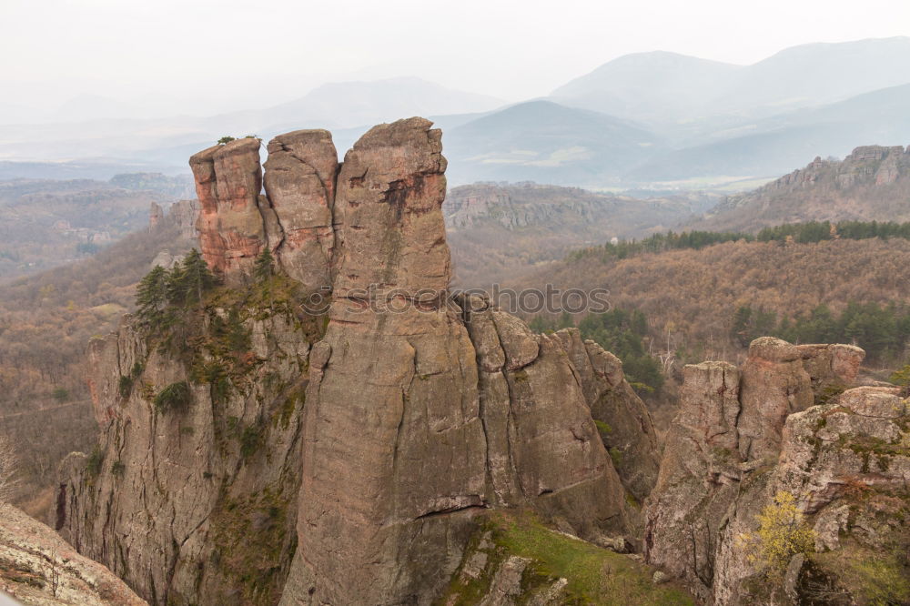 Similar – View of the Teufelsturm and the Elbe valley