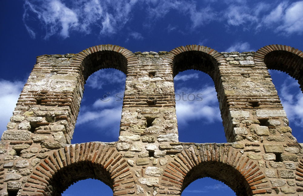 Similar – Image, Stock Photo The famous ancient aqueduct in Segovia, Spain