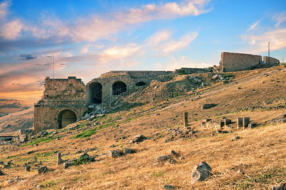 Similar – Image, Stock Photo Turret in front of Rocca Calascio Castle in Abruzzo, Italy.