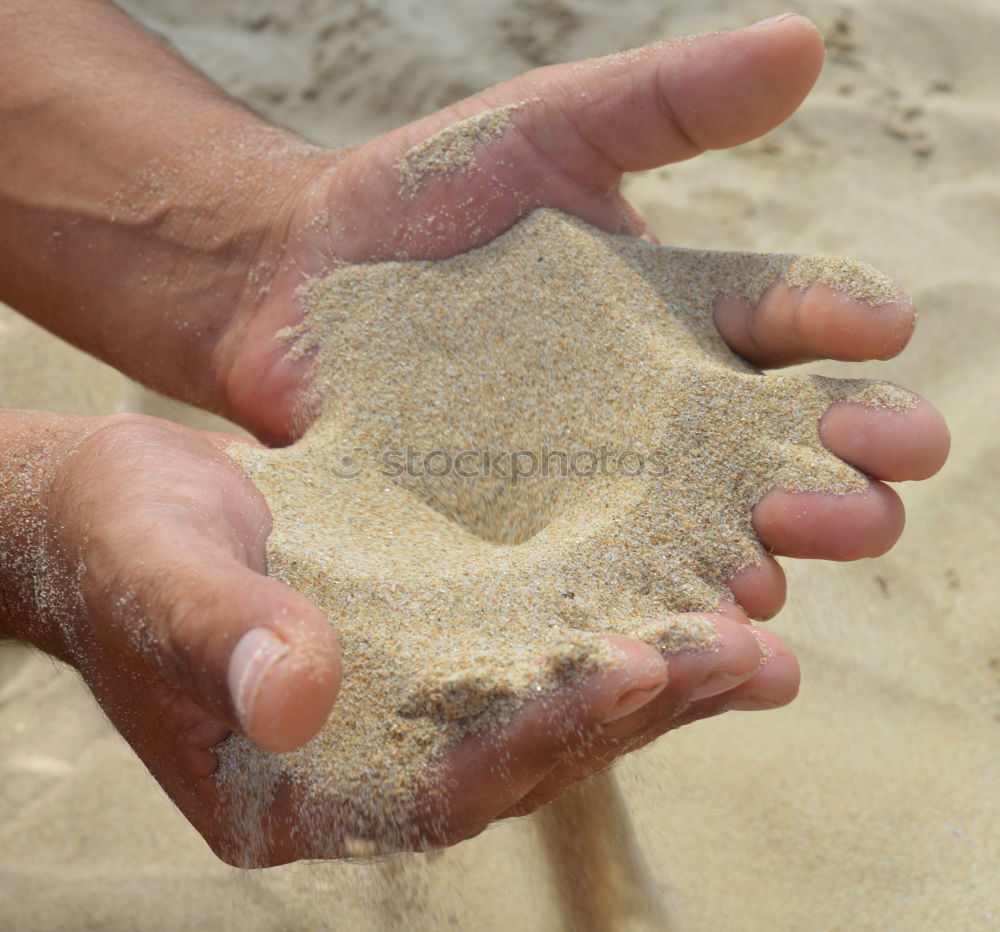 Similar – Sandhand Kind Hand 1