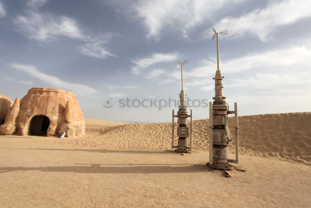 ghost town Sand Sky