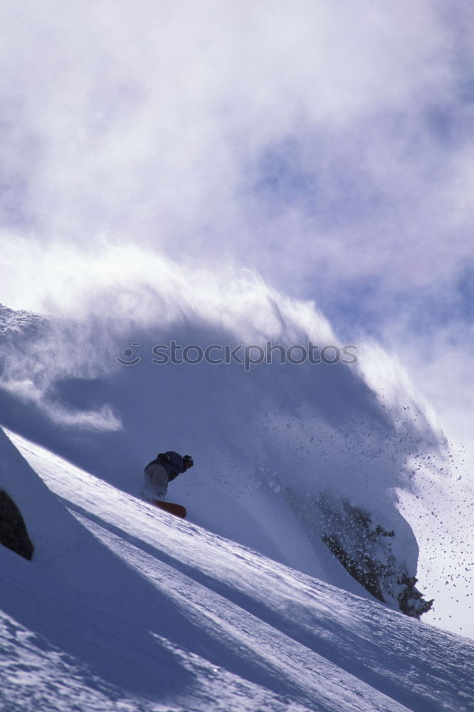 Similar – Tiefschnee Skifahren Sport