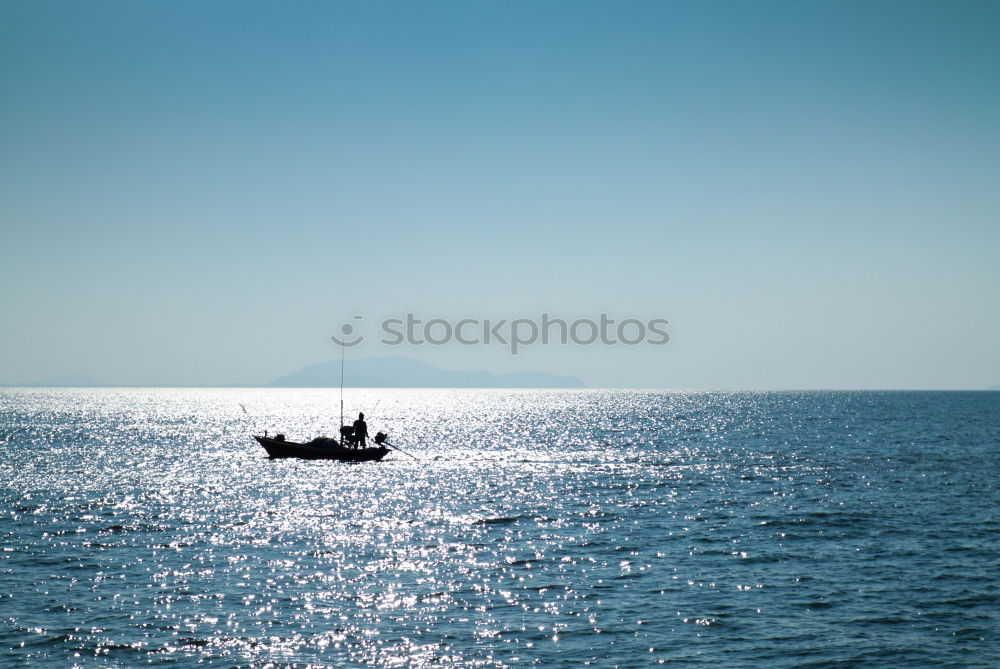 Similar – Lake with boat