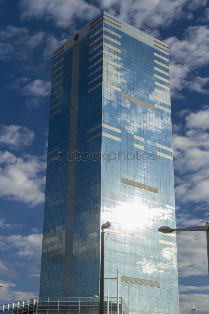 Similar – Spiegelbild Wolken Gebäude