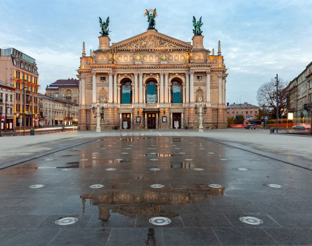 Similar – Image, Stock Photo Night time at concert hall in Berlin