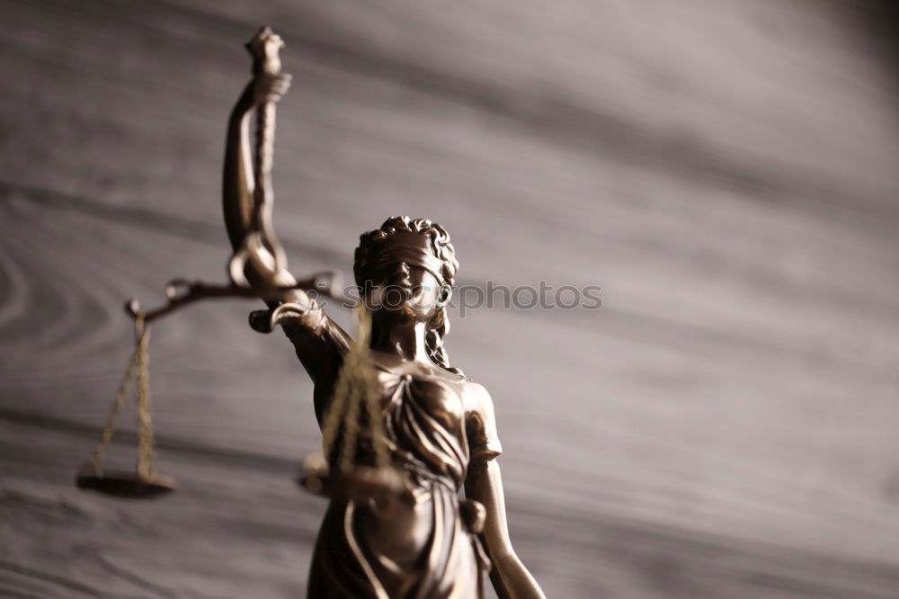 Similar – Image, Stock Photo Justitia with free space for textiles